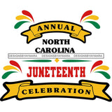 Juneteenth Emancipation Freedom June19 Holiday African American History  SVG PNG JPG Vector Cutting Files