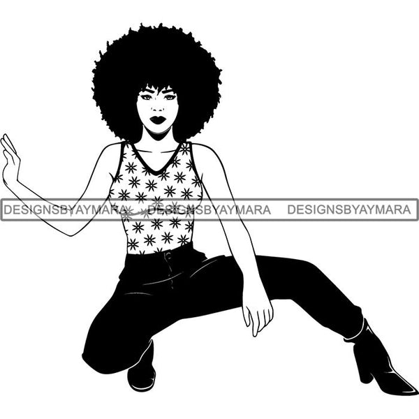 Afro Woman SVG Goddess Dope Diva Melanin .SVG Cut Files For Silhouette and Cricut