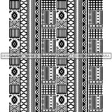 Kente African Pattern African American Culture SVG Cutting Files For Cricut and Silhouette