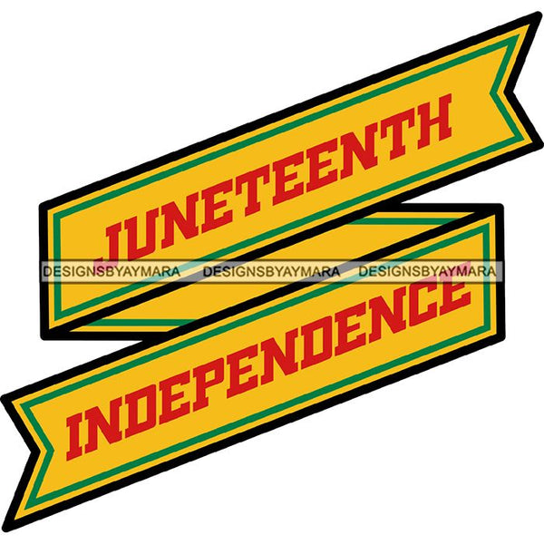 June 19 Juneteenth Emancipation Freedom Holiday African American History  SVG PNG JPG Vector Cutting Files