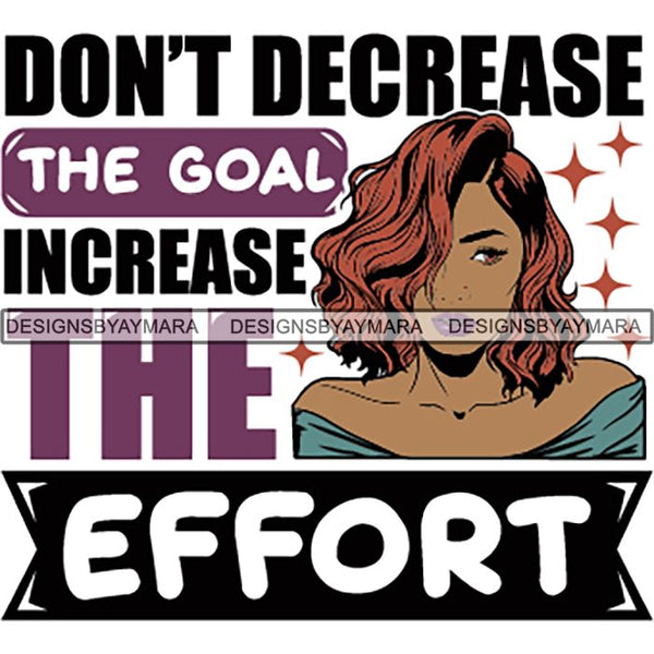 Strong Successful Afro Woman Quotes .SVG Cutting Files For Silhouette Cricut and More