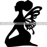 Afro Fairy Fantasy Magic SVG Cut Files For Silhouette and Cricut