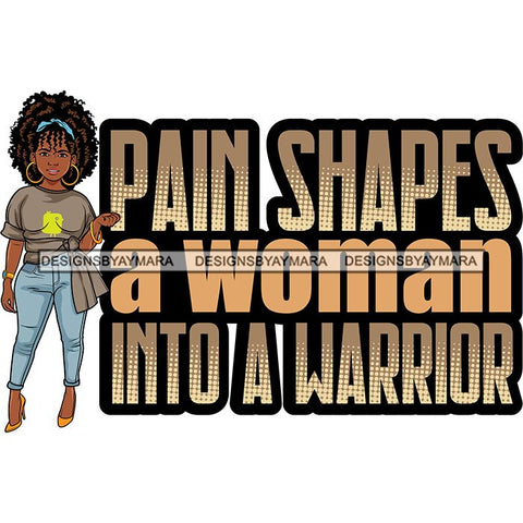 Afro Lola Boss Confident Classy Lady Life Quotes SVG Cutting Files For Silhouette Cricut and More