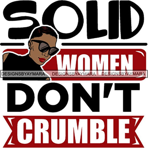 Strong Successful Afro Woman Quotes .SVG Cutting Files For Silhouette Cricut and More