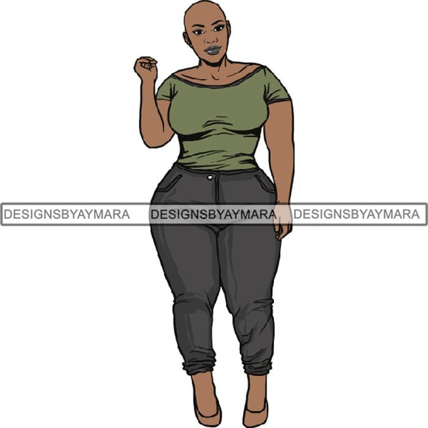 Melanin Bald Short Hairstyle Queen Goddess Nubian .SVG Cut Files For Silhouette and Cricut and Much More