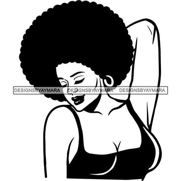 Afro African American Lady Woman Classy Nubian SVG Cutting Files