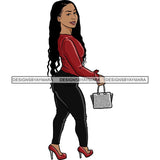Pretty Woman Summer Fashion Dope Outfits Boss Lady Glamour New Trending .SVG Cut Files