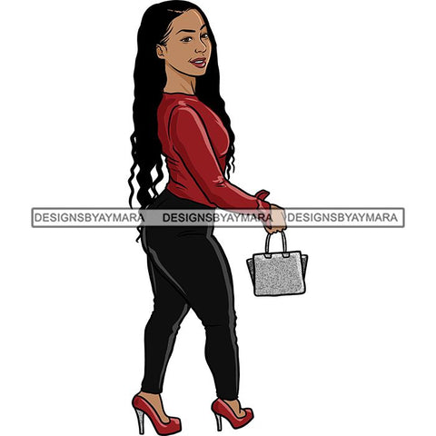 Pretty Woman Summer Fashion Dope Outfits Boss Lady Glamour New Trending .SVG Cut Files