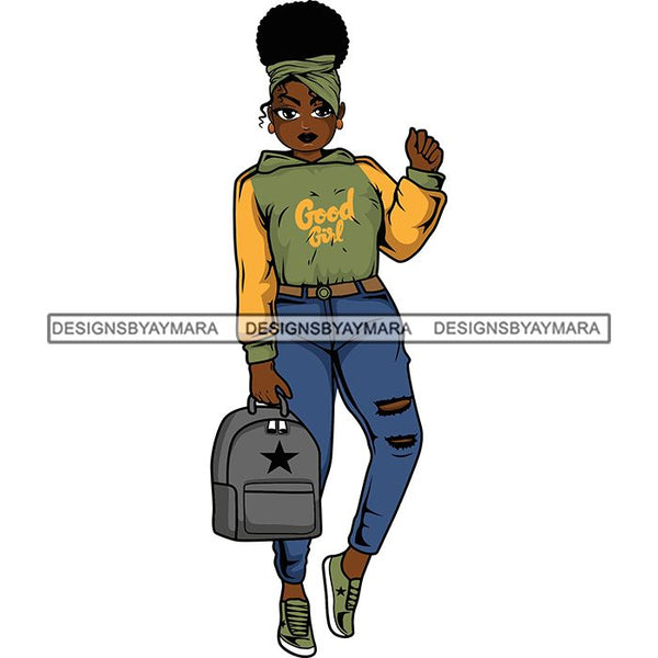 Lola Afro Beautiful Black Proud Woman .SVG Cutting Files For Silhouette and Cricut and More!