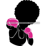 Strong Afro Woman SVG Cancer Survivor Cutting Files For Silhouette Cricut and More