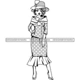 Afro Classy Lola Church Lady Glamour .SVG Clipart Vector Cutting Files For Circuit Silhouette Cricut and More!
