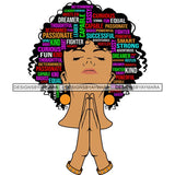 Afro Succesful Woman Hair Quotes Black Lives Matter Proud Roots Nubian Melanin SVG Cut Files