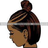 Afro Independent Successful Woman SVG Cutting Files For Silhouette Cricut and More
