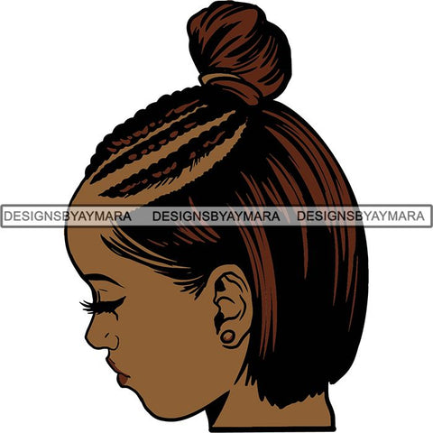 Afro Independent Successful Woman SVG Cutting Files For Silhouette Cricut and More