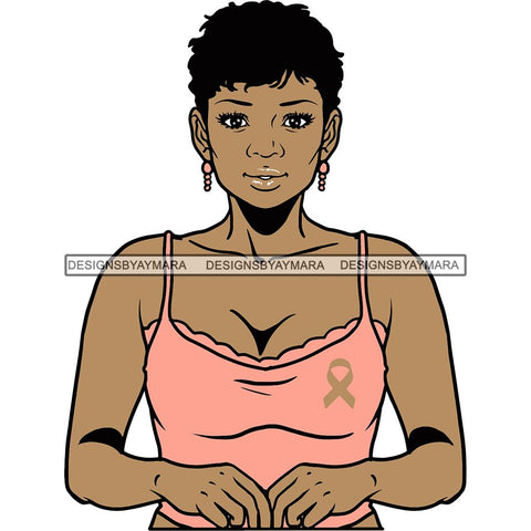 Strong Afro Woman SVG Cancer Survivor Cutting Files For Silhouette Cricut and More