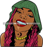 Ghetto Babe Street Girl Funky Girl Woman Face Urban Swag Hip Hop Girl .SVG Cutting Files For Silhouette Cricut and More!