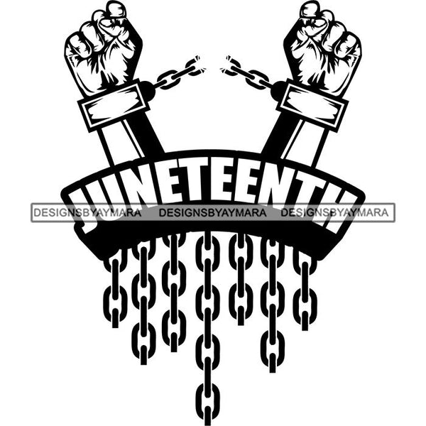 Juneteenth Celebration June 19 Emancipation Freedom Holiday African American History  SVG PNG JPG Vector Cutting Files