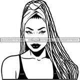 Afro Independent Successful Woman SVG Cutting Files For Silhouette Cricut and More