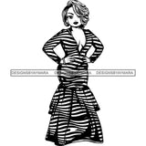 Afro Lola Boss Fashion Diva Glamour .SVG Cutting Files For Silhouette and Cricut and More!