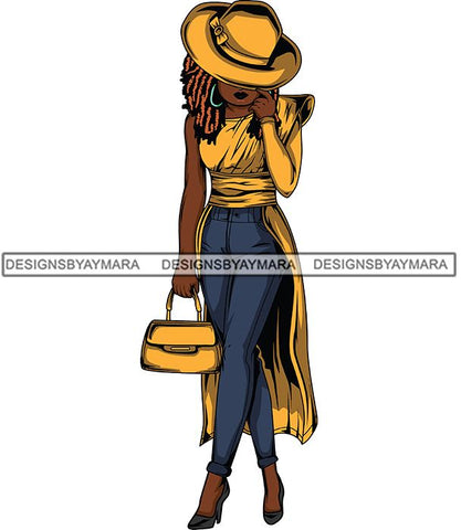 Afro Lola Flow Too Strong Elegance Elegant Woman Glamour Sexy Confident Lady .SVG Clipart Vector Cutting Files