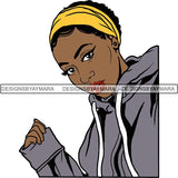 Afro Melanin Popping Nubian Queen SVG Cutting Files For Silhouette Cricut and More