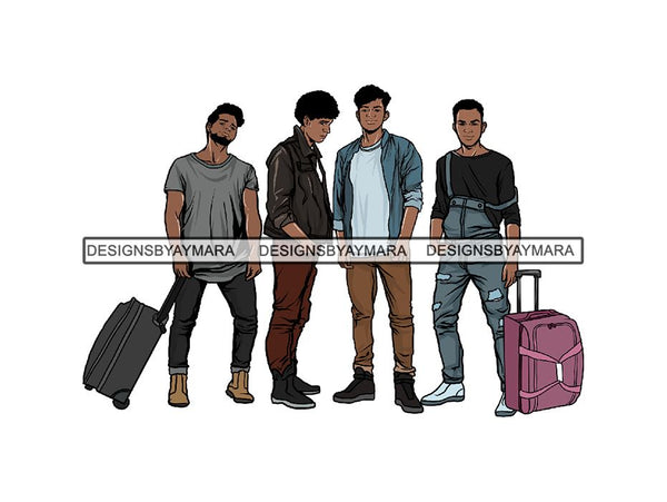 Man Getaway Trip Friends PNG File For Print Not For Cutting