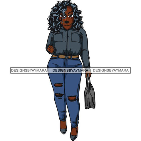 Lola Afro Beautiful Black Proud Woman .SVG Cutting Files For Silhouette and Cricut and More!