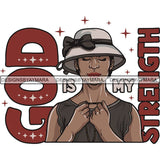 Afro Woman Praying God Lord Faith SVG Cutting Files For Silhouette Cricut and More