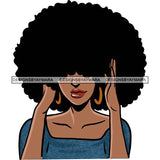Afro African American Lady Woman Classy Nubian SVG Cutting Files