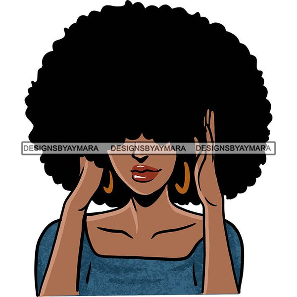 Afro African American Lady Woman Classy Nubian SVG Cutting Files