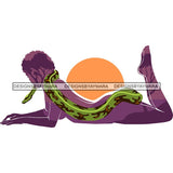 Sensual Woman Silhouette African Wildlife Proud Roots Safari Savanna Africa Continent Exotic Scenic SVG Cutting Files
