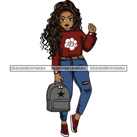 Lola Afro Beautiful Black Proud Woman .SVG Cutting Files For Silhouette and Cricut and More!