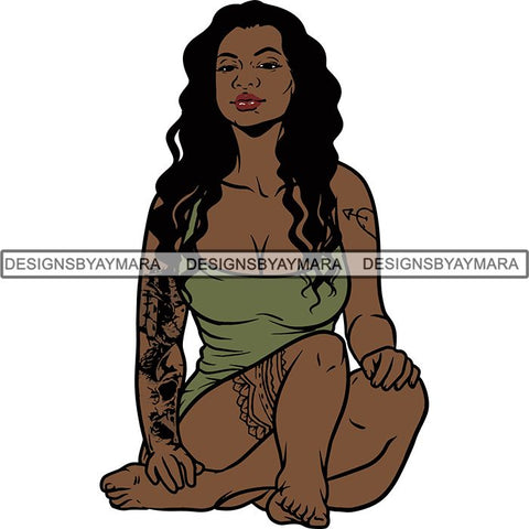 Afro Woman Goddess Diva Melanin Love Sensual .SVG Cut Files For Silhouette and Cricut and More!