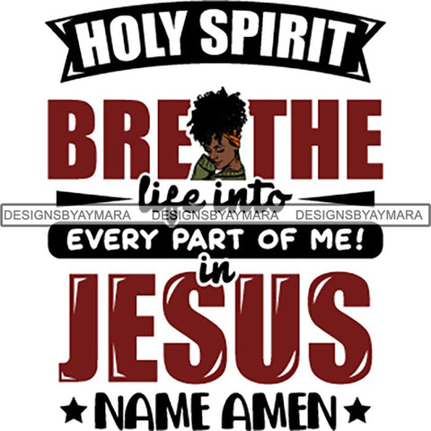 Black Proud Woman God Blessings Life Quotes SVG Files For Cutting and More