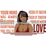 Afro Independent Successful Woman SVG Cutting Files For Silhouette Cricut and More