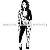 Afro Nubian Melanin Popping Kinky Hair Beautiful African American Woman SVG Cutting Files