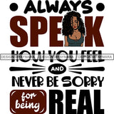 Afro Boss Lady Lord Life Quotes SVG Files For Cutting and More