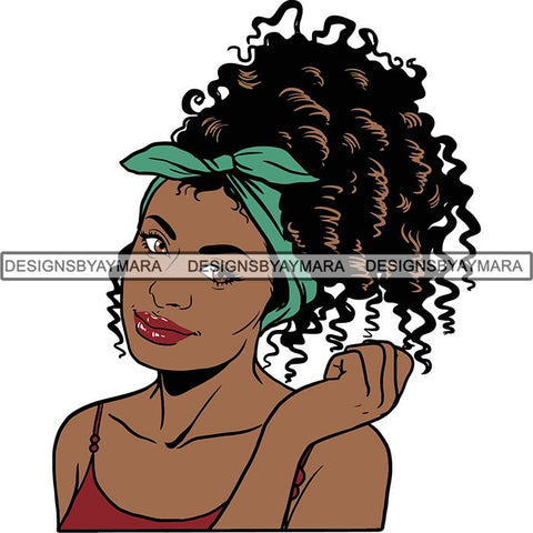 Afro Melanin Popping Nubian Queen SVG Cutting Files For Silhouette Cricut and More
