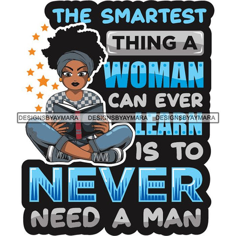 Afro Lola Reading Education Smart Woman Quotes .SVG Cutting Files For Silhouette Cricut and More!