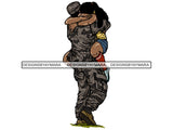 Military Man USA Proud Melanin PNG Files For Print Not For Cutting