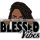 Afro Woman Peeking Peek-a-Boo I see You Melanin Pretty Half Face PNG File For Print Not For Cutting
