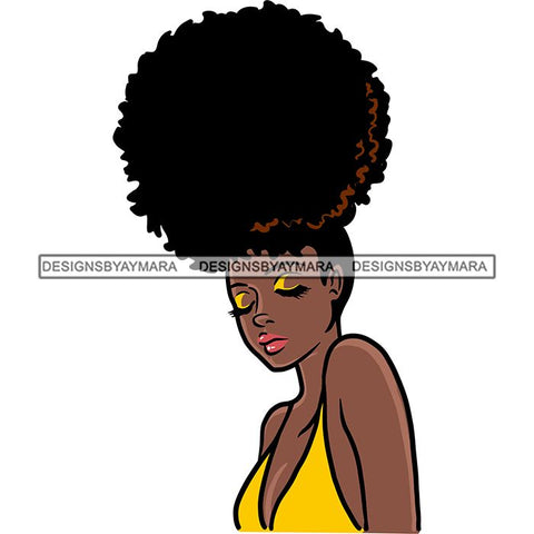 Afro African American Lady Woman Classy Nubian SVG Cutting Files