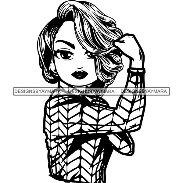 Afro Strong Classy Lola Flexing Believe in Yourself .SVG Cutting Files For Silhouette and Cricut and More!