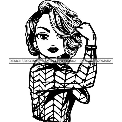 Afro Strong Classy Lola Flexing Believe in Yourself .SVG Cutting Files For Silhouette and Cricut and More!