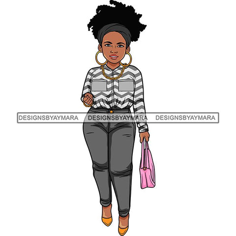 Afro Lola Classy Fashion Lady Glamour Businesswoman .SVG Cutting Files For Silhouette Cricut and More!