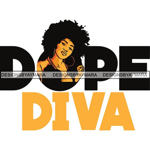 Afro Melanin Popping Blessed Life Quotes SVG Cutting Files For Silhouette Cricut and More