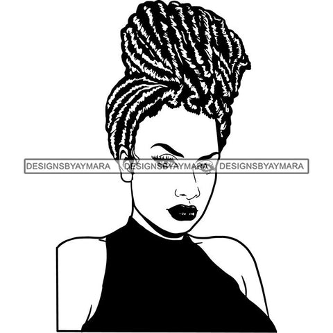 Afro Lady Black Goddess Melanin Dark Latina Morena SVG Files For Cutting and More!