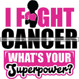 Strong Afro Woman SVG Cancer Survivor Cutting Files For Silhouette Cricut and More