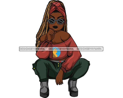 Afro Lola Boss Lady Diva Style .SVG Cutting Files For Silhouette and Cricut and More!