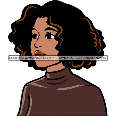 Afro African American Lady Woman Classy Nubian SVG Cutting Files